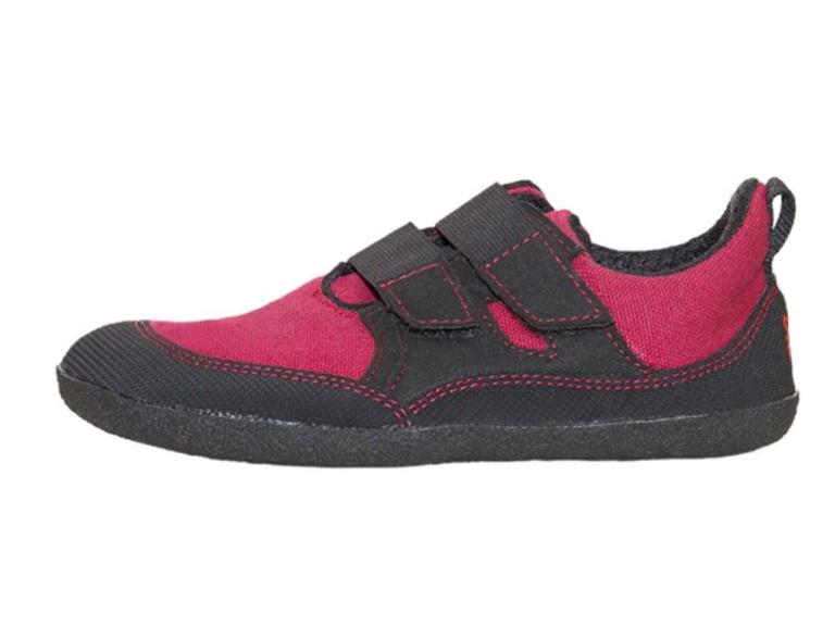Kinder Barfussschuh Puck Rot links