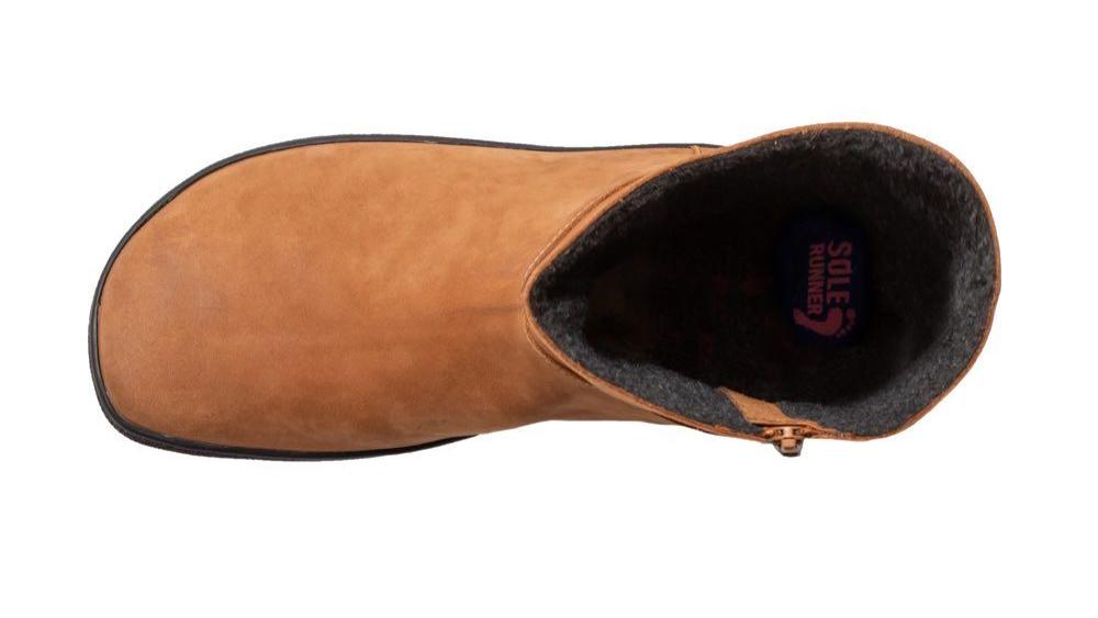 Damen_Winter_Barfussschuh_Larissa-2-cognac-von-oben_253625
