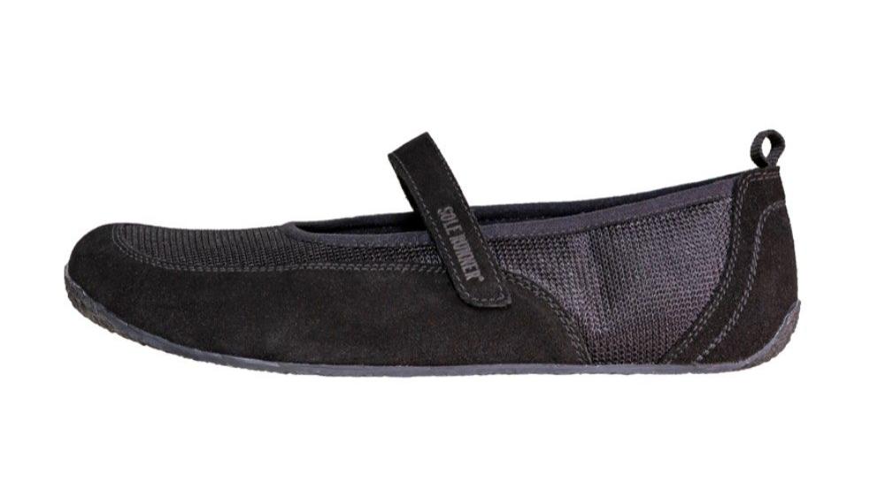 SoleRunner-Leda-black-Damen-Barfuss-Ballerina-li