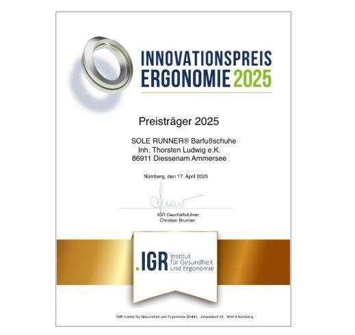 Innovationspreis-Ergonomie-2025-Sole-Runner-Barfussschuhe
